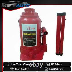 32 Ton Red Hydraulic Bottle Jack Automotive Shop Equipment Car Truck Heavy Duty