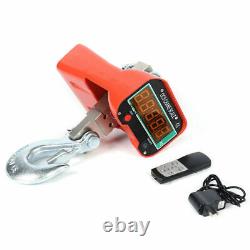 3Ton/6600lbs Industrial Hanging Crane Scale Heavy Duty LED Digital Hanging Scale