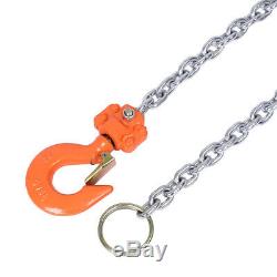 3Ton 9.84FT Ratcheting Chain 3MLever Block Hoist Puller Pulley Heavy Duty USA