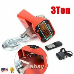 3Ton Heavy Duty Load LCD Display Crane Scale Industrial Hanging Scale Durable