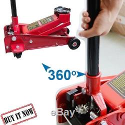 3Ton Heavy Duty Steel Floor Jack with Rapid Pump Lift Car Vehicle Garage Shop