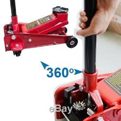 3Ton Heavy Duty Steel Floor Jack with Rapid Pump Lift Car Vehicle Garage Shop