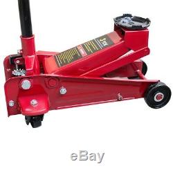 3Ton Heavy Duty Steel Floor Jack with Rapid Pump Lift Car Vehicle Garage Shop