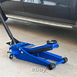 3 Ton / 6600 Lbs Heavy Duty Horizontal Double Pump Floor Jack Foot Model