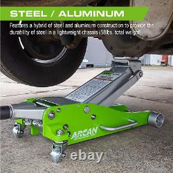 3 Ton (6,000 Lbs.) Hybrid Heavy Duty Aluminum and Steel Low Profile Floor Jack w