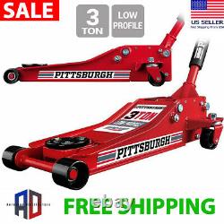 3 Ton FLOOR JACK Heavy Duty Steel Low Profile Rapid Pump Show Car Low Rider Jack