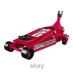 3 Ton Floor Jack Heavy Duty Steel Hydraulic Rapid Pump Show Car Jack