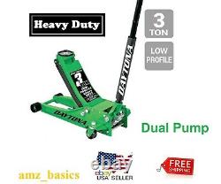 3 Ton Floor Jack Low Profile Heavy Duty Rapid Pump DAYTONA 0.5 1 1.5 2 2.5 t NEW