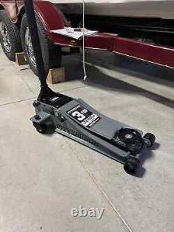 3 Ton Floor Jack Low Profile Steel Hydraulic Heavy Duty Rapid Pump Car Tool Gray