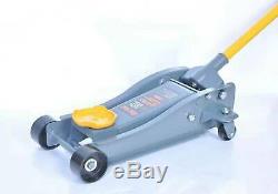 3 Ton Floor Jack Service Arcan Heavy Duty Steel Low Profile Rapid Pump Car US