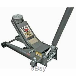 3 Ton Floor Jack Steel Ultra LOW PROFILE Heavy Duty and FOUR 3 Ton Jack Stands