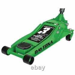 3 Ton Floor Professional Jack Heavy Duty Low Profile Rapid Quick Pump Daytona