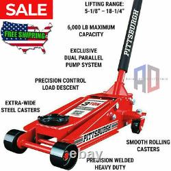 3 Ton HEAVY DUTY Steel Floor Jack with Rapid Pump Garage Shop Home Lifting Jack