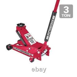 3 Ton HEAVY DUTY Steel Floor Jack with Rapid Pump Garage Shop Home Lifting Jack