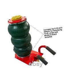 3 Ton Heavy Duty Air Jack Lift, Fits Car Up to 18, Red