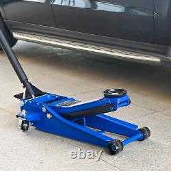 3 Ton Heavy Duty Floor Jack Double Pump Foot Operated Portable Lift Tool
