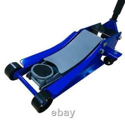 3 Ton Heavy Duty Hydraulic Floor Jack For Truck Trailer Car Steel Blue