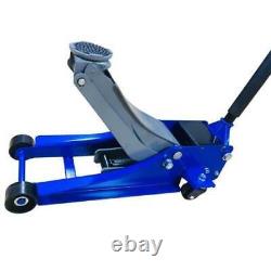 3 Ton Heavy Duty Hydraulic Floor Jack For Truck Trailer Car Steel Blue