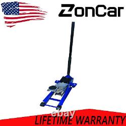 3 Ton Heavy Duty Hydraulic Floor Jack for Truck Trailer Car Steel Blue US