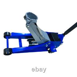 3 Ton Heavy Duty Hydraulic Floor Jack for Truck Trailer Car Steel Blue US