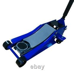 3 Ton Heavy Duty Hydraulic Floor Trolley Jack for Truck Trailer Car Steel Blue