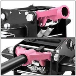 3 Ton Heavy Duty Steel Low Profile Hydraulic Floor Jack with Dual Piston Pink