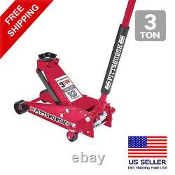 3 Ton Heavy Duty Steel Rapid Pump Floor Jack Show Car Low Rider Brand New