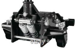 3 Ton Heavy Duty Steel Ultra Low Profile Floor Jack Rapid Pump Car Pump BLACK