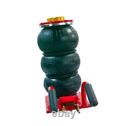3 Ton Heavy Duty Triple Air Bag Jack Lift Up To 18 Red Fits Car eBay