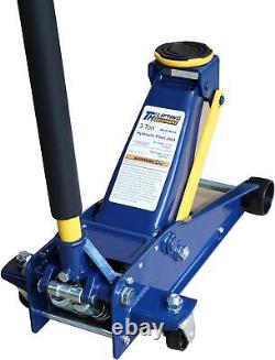 3 Ton Heavy-duty Floor Jack, Steel Hydraulic Jack with Double Pumps