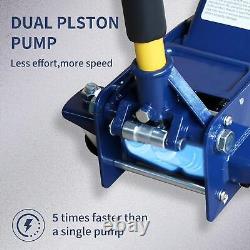 3 Ton Heavy-duty Floor Jack, Steel Hydraulic Jack with Double Pumps