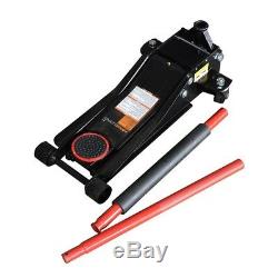 3-Ton Low Profile Floor Jack Heavy Duty Dual Rapid Pump Hydraulic Car Lifter