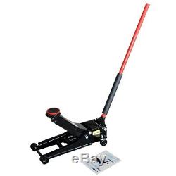 3-Ton Low Profile Floor Jack Heavy Duty Dual Rapid Pump Hydraulic Car Lifter