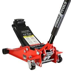 3 Ton Low Profile Floor Jack Heavy-duty Steel Dual Piston Hydraulic Pump