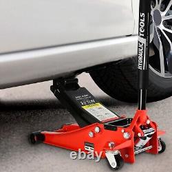 3 Ton Low Profile Floor Jack Heavy-duty Steel Dual Piston Hydraulic Pump