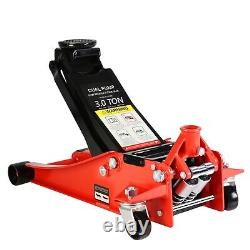 3 Ton Low Profile Floor Jack Heavy-duty Steel Dual Piston Hydraulic Pump