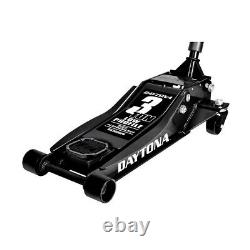 3 Ton Low Profile Floor Jack Professional Heavy Duty Quick Pump Daytona Black