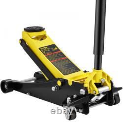 3 Ton Low Profile Heavy Duty Floor Jack Dual Pistons Quick Lift 3.35 to