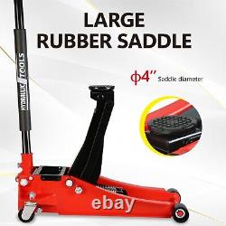 3 Ton Low Profile heavy duty steel Hydraulic Floor Jack with Dual Pump