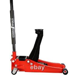 3 Ton Low Profile heavy duty steel Hydraulic Floor Jack with Dual Pump