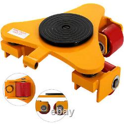 3 Ton Machinery Skate Mover 360° Rotation Smooth Heavy Duty Machinery Mover