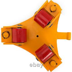 3 Ton Machinery Skate Mover 360° Rotation Smooth Heavy Duty Machinery Mover