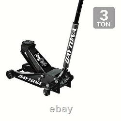 3 Ton Professional HEAVY DUTY Steel Low Profile Rapid Pump DAYTONA Floor Jack