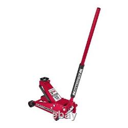 3 Ton Steel Heavy Duty Floor Jack withRapid Pump Extrawide Casters Universal Joint