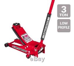 3 Ton Steel Heavy Duty Floor Jack with Rapid Pump Garage Shop Home Lifting Jack