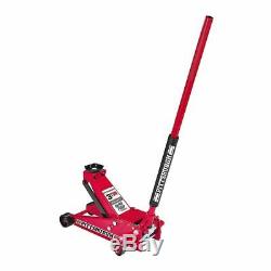 3 Ton Steel Heavy Duty Floor Jack with Rapid Pump Garage Shop Home Lifting Jack