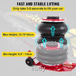 3 Ton Triple Air Bag Jack for Car 3S Fast Heavy Duty Air Jack Lift Up To 18