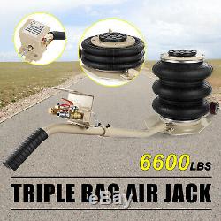 3 Ton Triple Bag Air Jack 6600LBS Pneumatic Jack Lifting Heavy Duty Lift Jack