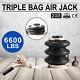 3 Ton Triple Bag Air Jack 6600 Lbs 18inch Lifting Height Air Bag Jack Lift