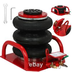 3 Ton Triple Bag Air Jack Pneumatic Jack 6600LBS Quick Lift Heavy Duty Jacking